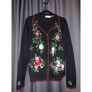 Ugly Christmas Sweater Xmas Cardigan Size Small